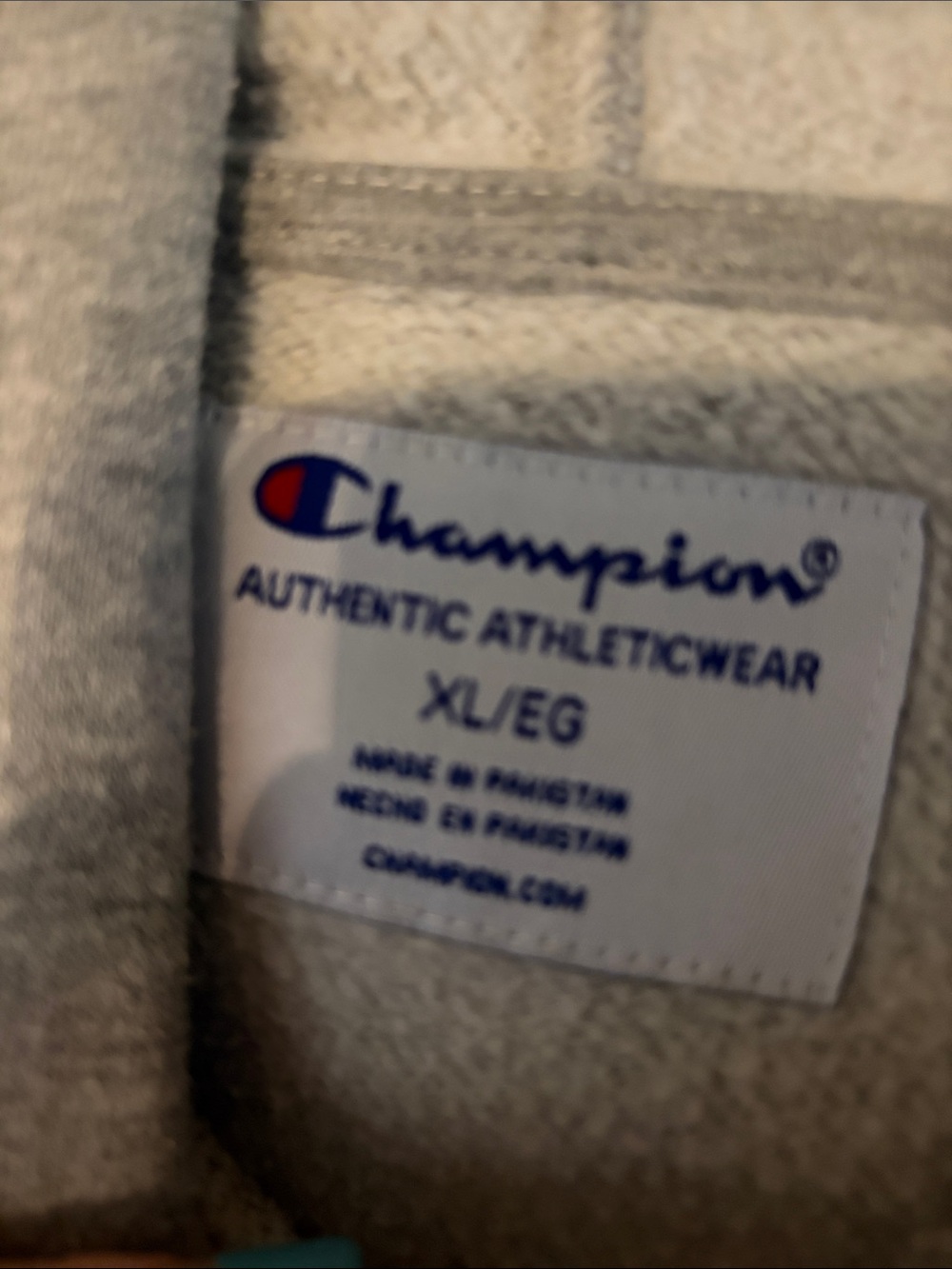 Women’s Light Grey Champion Hoodie size Xl - Picture 2 of 8